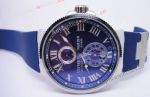 Ulysse Nardin Marine Blue Seal SS Blue Rubber Replica Watch